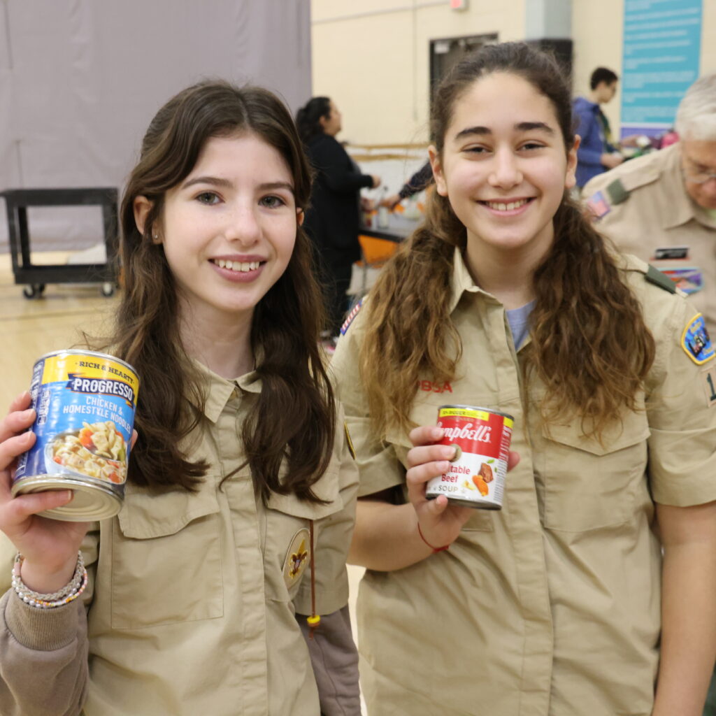 Scouts at Scouting for Food event